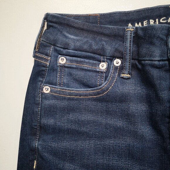 NWT Amer. Eagle The Lu(X)e Jean Ladies Size 4 (27W) Super Hi Rise X-Long Jegging - Picture 10 of 13